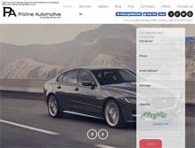 Tablet Screenshot of pristineauto.com
